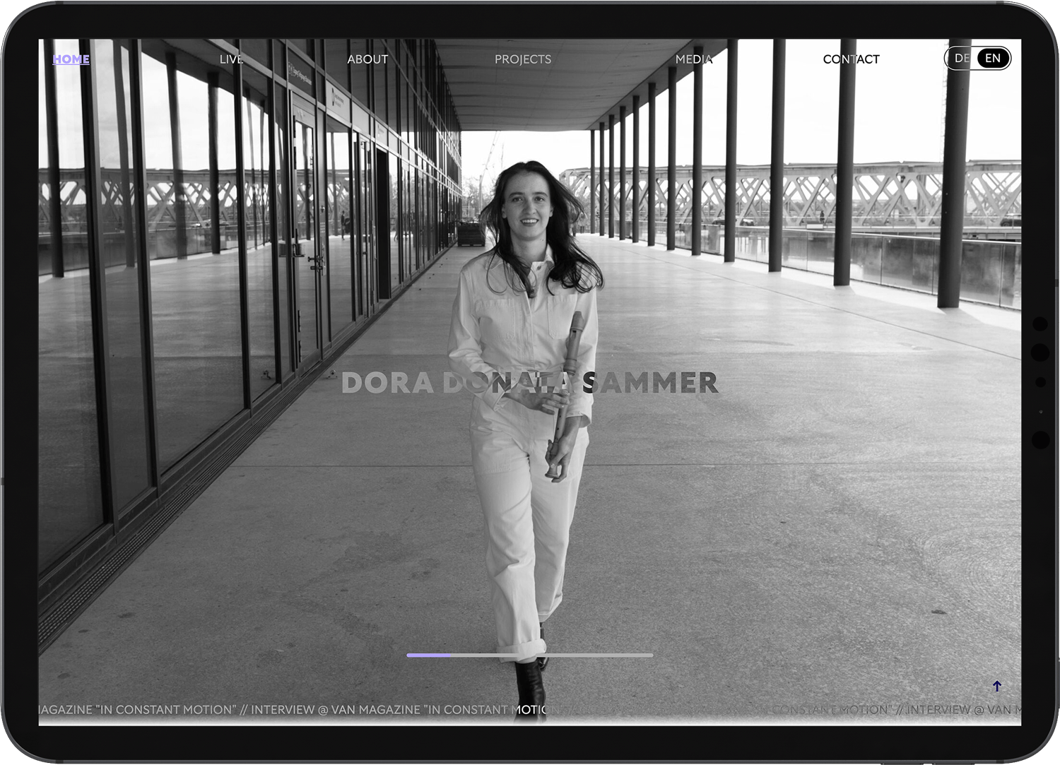 WEBSITE FÜR DORA DONATA SAMMER